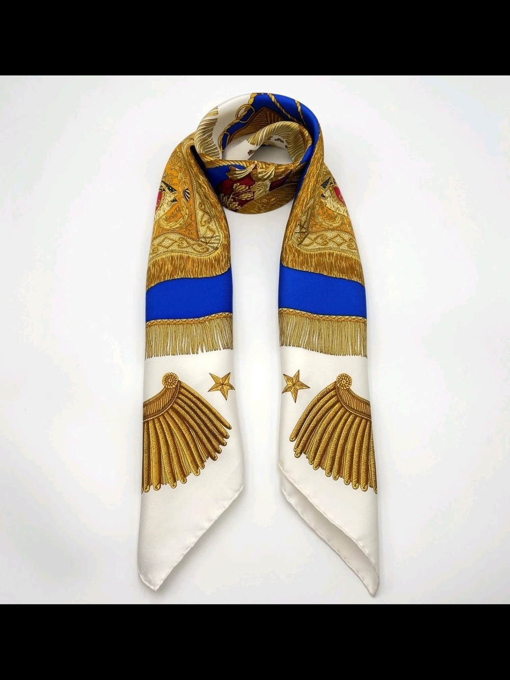 Hermès Les Tambours Carré 90 Silk Scarf - Picture 10 of 15